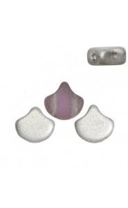 Ginko Leaf Beads 7.5x7.5mm Backlit matte spectrum